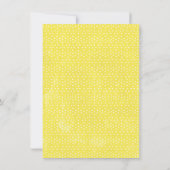 Modern Floral Lemon Main Squeeze Vrijgezellenfeest Kaart (Achterkant)