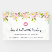 Modern Floral Lip Product Distributor Spandoek (Horizontaal)