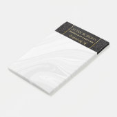Modern Floral Luxury black gold damask Classy Post-it® Notes (Schuin)