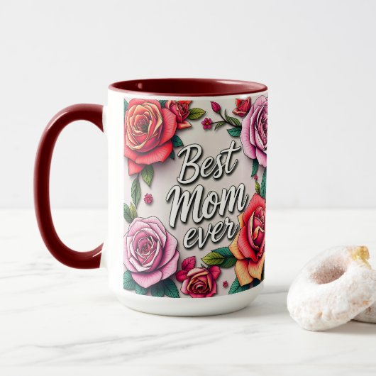 Modern Floral Luxury Gift Collectie Mok (Met donut)