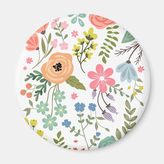 Modern Floral Magneet (Voorkant)