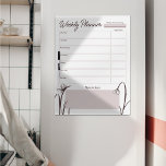 Modern floral mauve weekplanner Dry Erase Board Whiteboard<br><div class="desc">Een moderne weekplanner. Het op de lente geïnspireerde paarse bloemontwerp met ruimte om uw plannen van maandag tot vrijdag te schrijven,  maaltijdplannen en herinneringen.</div>