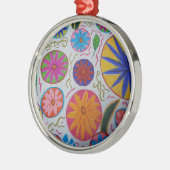Modern Floral Metalen Ornament (Links)