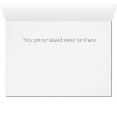 Modern Floral Monogram Design Gepersonaliseerd (Binnen Horizontaal (Onder))