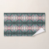 Modern Floral Monogrammed Bad Handdoek (Handdoek)