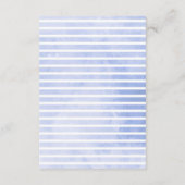 Modern Floral Navy Waterverf Details / Routebeschr Informatiekaartje (Achterkant)