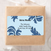 Modern Floral Nieuw Adres Etiket (Insitu)