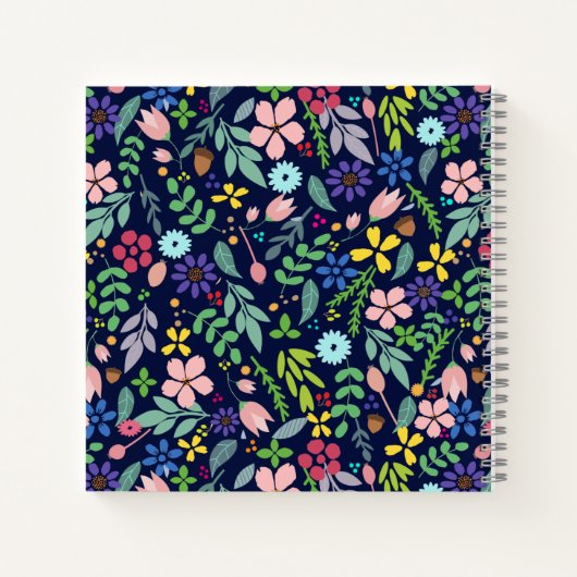 Modern Floral Notitieboek (Achterkant)
