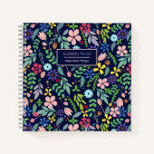 Modern Floral Notitieboek (Voorkant)