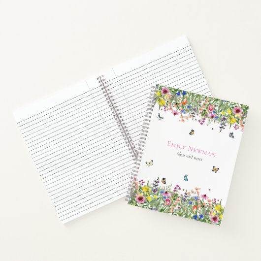 Modern Floral Notitieboek (Binnen)