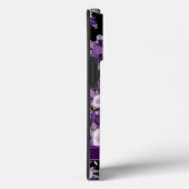 Modern Floral Paars Black Case-Mate iPhone Case (Achterkant / Rechts)