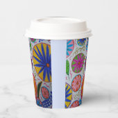 Modern Floral Papieren Bekers (Links)