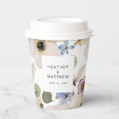 Modern Floral Papieren Bekers (Voorkant)