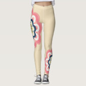 Modern Floral Pastel vrouwen Leggings (Voorkant)