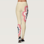 Modern Floral Pastel vrouwen Leggings (Achterkant)