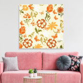 modern Floral Patroon Canvas Afdruk (Insitu (Woonkamer))