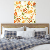 modern Floral Patroon Canvas Afdruk (Insitu (Slaapkamer))