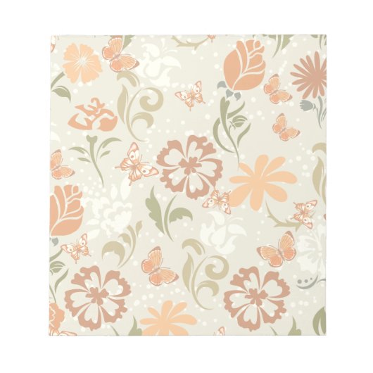 modern Floral Patroon Notitieblok (Voorkant)