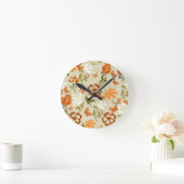 modern Floral Patroon Ronde Klok (Huis)