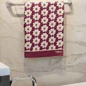 Modern Floral Pattern Bad Handdoek