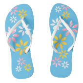 Modern Floral Pattern Beach Footwear Teenslippers (Voetbed)