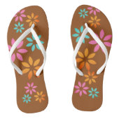 Modern Floral Pattern Beach Footwear Teenslippers (Voetbed)