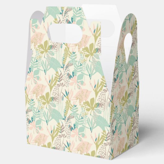 Modern Floral Pattern Bedankdoosjes (Geopend)