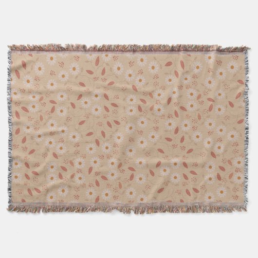 Modern Floral Pattern Boho Floral Pattern Deken (Voorkant)