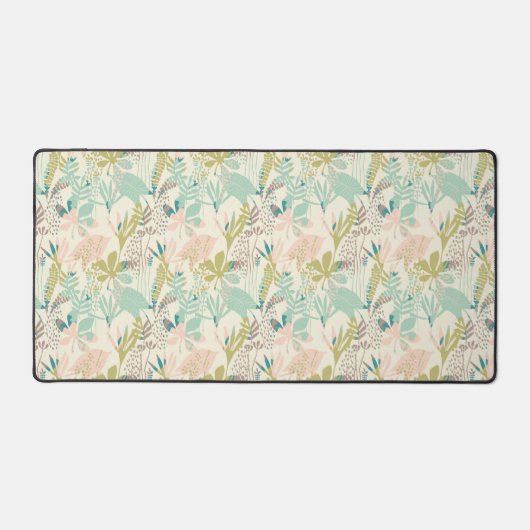 Modern Floral Pattern Bureaumat (Voorkant)