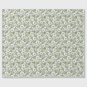 Modern Floral Pattern Cadeaupapier (Vlak)