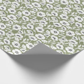 Modern Floral Pattern Cadeaupapier (Hoek)