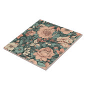 Modern Floral Pattern Decorative Tegeltje (Zijkant)