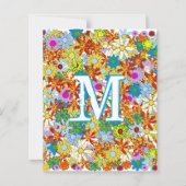Modern Floral Pattern Heldere kleuren (Voorkant)