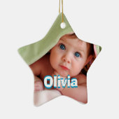 Modern Floral Pattern Heldere kleuren Keramisch Ornament (Rechts)