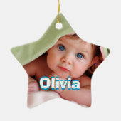 Modern Floral Pattern Heldere kleuren Keramisch Ornament (Voorkant)