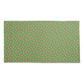 Modern Floral Pattern in Green and Lavender Kussensloop (Achterkant)