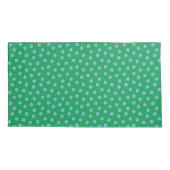 Modern Floral Pattern in Green and Salmon Kussensloop (Achterkant)