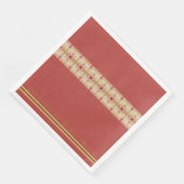 Modern Floral Pattern in Rosy Pink Servet (Hoek)