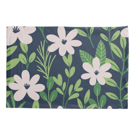 Modern Floral Pattern Kussensloop (Achterkant-Links)