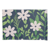 Modern Floral Pattern Kussensloop (Voorkant-Links)