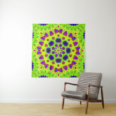 Modern floral pattern. Raster illustration. Persia Wandkleed (In situ)