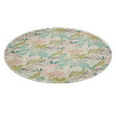 Modern Floral Pattern Snijplank (Hoek)