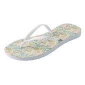 Modern Floral Pattern Teenslippers (Schuin)