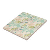 Modern Floral Pattern Tegeltje (Zijkant)