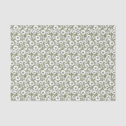 Modern Floral Pattern Tissuepapier (Voorkant)