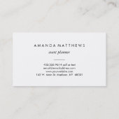 Modern Floral Pattern Visitekaartje (Achterkant)