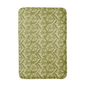 Modern Floral Pattern: White Umbel Flowers Badmat (Voorkant Verticaal)