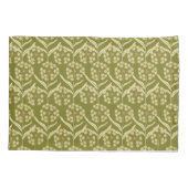 Modern Floral Pattern: White Umbel Flowers Kussensloop (Achterkant-Links)