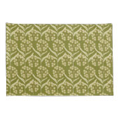 Modern Floral Pattern: White Umbel Flowers Kussensloop (Achterkant-Rechts)