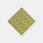 Modern Floral Pattern: White Umbel Flowers Servet (Hoek)